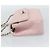 CHANEL Matelasse Chain Shoulder Bag Canvas Pink Silver CC - vista 3