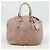 PRADA Hand Bag Vittero Dino Leather Pink Gold Silver - vista 12