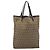 FENDI Zucchino Canvas Hand Bag Beige Silver - vista 2
