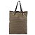 FENDI Zucchino Canvas Hand Bag Beige Silver - vista 3