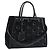 FENDI Hand Bag Patent Leather 2way Black Silver