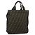 FENDI Zucca Canvas Hand Bag Black Brown
