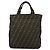 FENDI Zucca Canvas Hand Bag Black Brown - vista 2