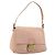 FENDI Mamma Baguette Shoulder Bag Leather Pink Silver