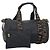 FENDI Hand Bag Canvas 2way Black Gold