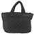 CHANEL Cococoon Tote Bag Nylon Black Silver CC - vista 3