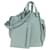 LOEWE Hammock Medium Hand Bag Leather 2way Light Blue Silver