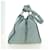LOEWE Hammock Medium Hand Bag Leather 2way Light Blue Silver - vista 4