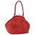 Miu Miu Hand Bag Leather Red Silver