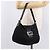 FENDI Mamma Baguette Shoulder Bag Cotton Jersey Black Silver - vista 25