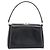 Borsa a mano GUCCI in pelle nera e oro, autentica 183374 - vista 2