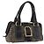 Céline CELINE Hand Bag Canvas Leather Black Gold