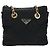 PRADA Chain Tote Bag Nylon Black Gold - vista 13