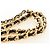 PRADA Chain Tote Bag Nylon Black Gold - vista 8