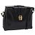 GUCCI Shoulder Bag Leather Black Gold