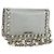 Miu Miu Shoulder Bag Leather Silver