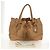 PRADA Tote Bag Leather Beige Gold - vista 29