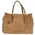 PRADA Tote Bag Leather Beige Gold - vista 3