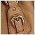PRADA Tote Bag Leather Beige Gold - vista 4