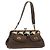Miu Miu Hand Bag Leather Brown Silver