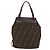 FENDI Zucca Canvas Hand Bag Black Brown - vista 3