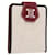 Céline CELINE Compact Wallet Leather White Silver