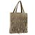 CHANEL Hand Bag Suede Beige Silver CC