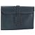 Hermès HERMES Clutch Bag Leather Navy