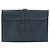 Hermès HERMES Clutch Bag Leather Navy - vista 13