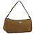 PRADA Accessory Pouch Nylon Brown Silver