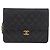 CHANEL Matelasse Chain Shoulder Bag Lamb Skin Black Gold CC - vista 2
