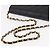 CHANEL Matelasse Chain Shoulder Bag Lamb Skin Black Gold CC - vista 8