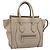 Céline CELINE Luggage Micro Shopper Hand Bag Leather Beige
