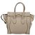 Céline CELINE Luggage Micro Shopper Hand Bag Leather Beige - vista 2