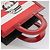 CHANEL Mademoiselle Choco Bar line Tote Bag Leather Red CC - vista 8