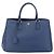 PRADA Hand Bag Safiano leather Blue Gold - vista 13