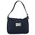 FENDI Mamma Baguette Shoulder Bag Canvas Navy Silver - vista 13