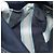 FENDI Mamma Baguette Shoulder Bag Canvas Navy Silver - vista 19
