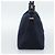 FENDI Mamma Baguette Shoulder Bag Canvas Navy Silver - vista 3