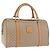Céline CELINE Macadam Canvas Boston Bag PVC Beige Gold