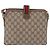 GUCCI GG Supreme Web Sherry Line Shoulder Bag PVC Beige Gold - vista 3