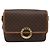 Céline CELINE Macadam Canvas Circle Shoulder Bag PVC Leather Brown Gold - vista 13