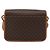 Céline CELINE Macadam Canvas Circle Shoulder Bag PVC Leather Brown Gold - vista 2