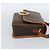 Céline CELINE Macadam Canvas Circle Shoulder Bag PVC Leather Brown Gold - vista 4