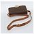 Céline CELINE Macadam Canvas Circle Shoulder Bag PVC Leather Brown Gold - vista 7