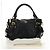 PRADA Hand Bag Leather 2way Black Gold - vista 12