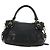 PRADA Hand Bag Leather 2way Black Gold - vista 2
