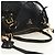 PRADA Hand Bag Leather 2way Black Gold - vista 6