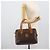 Céline CELINE Macadam Canvas Boston Bag PVC Leather Brown Gold - vista 24