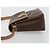 Céline CELINE Macadam Canvas Circle Shoulder Bag PVC Leather Brown Gold - vista 4